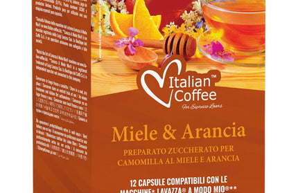 A modo mio kompatibilne kapsule italian coffee miele and arancia
