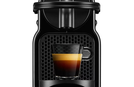 Aparat za kafu Delonghi Nespresso Inissia crni na kapsule, prednja strana
