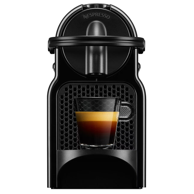 Aparat za kafu Delonghi Nespresso Inissia crni na kapsule, prednja strana