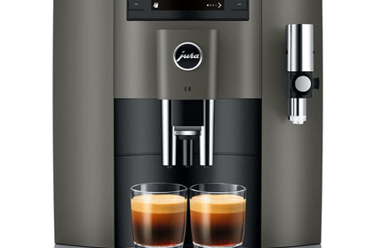 Aparat za kafu Jura E8 dark inox, prednja strana
