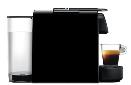 Nespresso Essenza Mini crni kafe aparat na kapsule, pogled sa strane