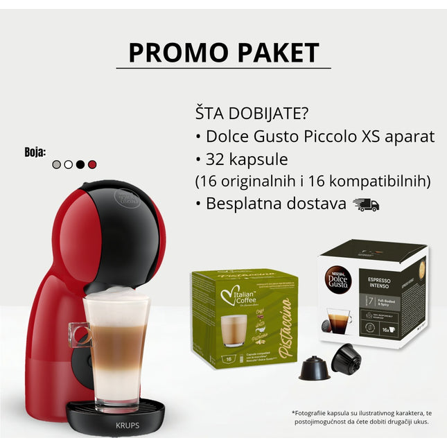 Promo paket Dolce Gusto aparat, 32 kapsule, besplatna dostava