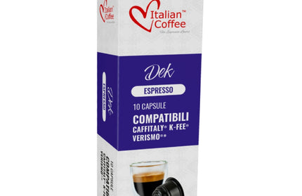 Tchibo kompatibilne kapsule Italian Coffee Dek, kapsule bez kofeina