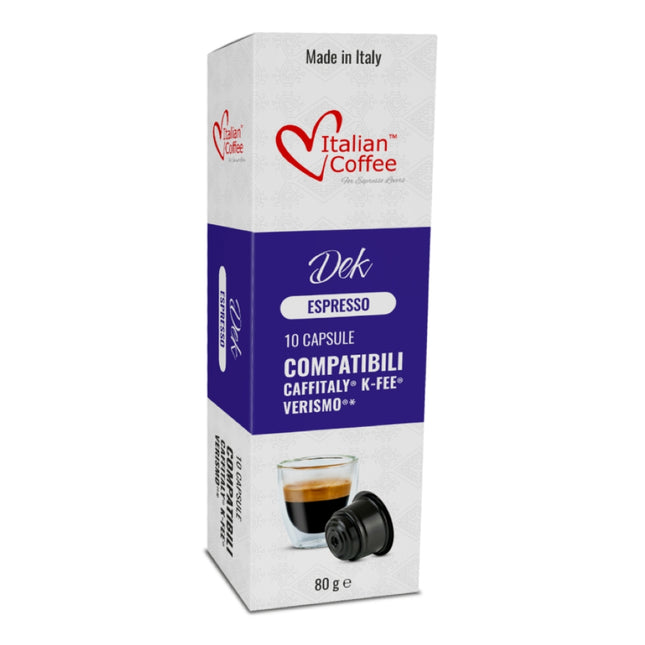 Tchibo kompatibilne kapsule Italian Coffee Dek, kapsule bez kofeina